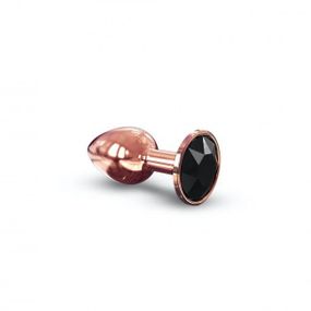 Металева анальна пробка із прикрасою у вигляді кристалу Dorcel - Diamond Plug Rose Gold S Sex Aura