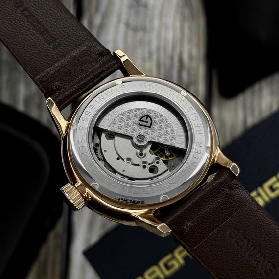 Чоловічий годинник Pagani Design PD-2770 Gold-Black-Brown | Зображення 5