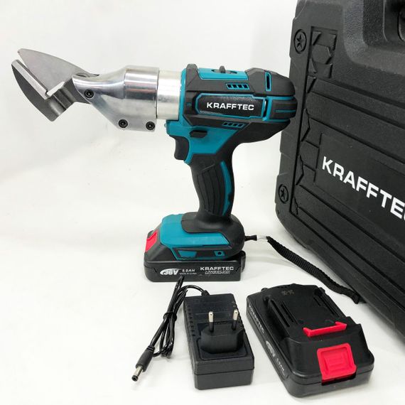 Ножиці акумуляторні по металуЭлектроножницы по металу в Украине в кейсі Krafftec DJS130R, 2 акб 36V/5AP | Зображення 8