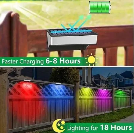 Светильник садовый rgb, уличный настенный светильник / водонепроницаемый MULTI | Зображення 6