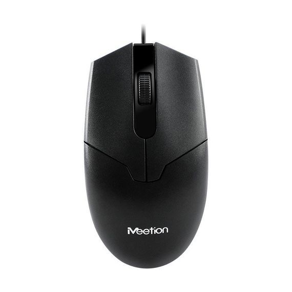 Мышка проводная MEETION Office Mouse RGB M360, черная | Зображення 1