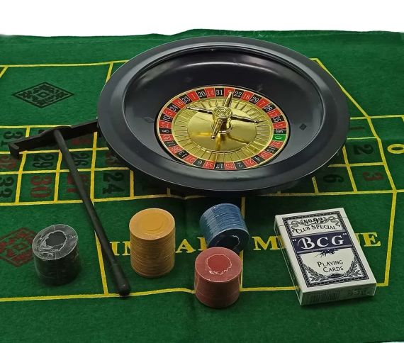 Настольная игра Покерный набор + рулетка 5 в 1 (33×29×7 см) | Зображення 2