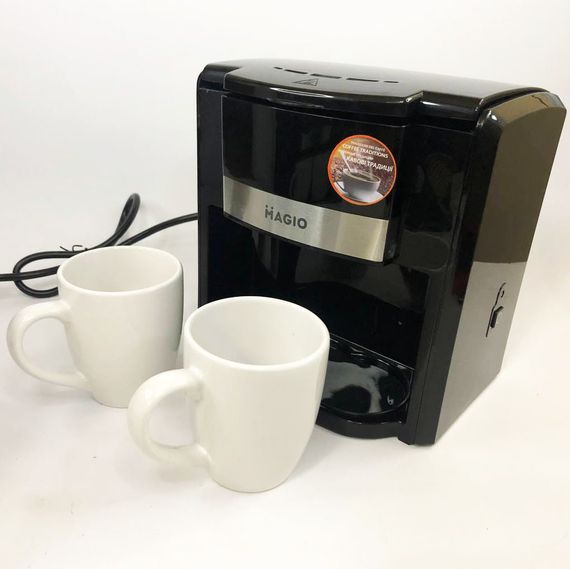 Апарат для кави для дому MAGIO MG-450 450 Вт, Кавоварка для дому та сім'ї Кавовий апарат AK-18 | Зображення 1