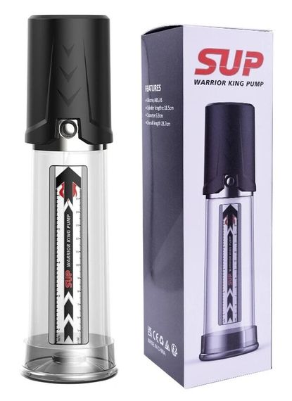 Вакуумна помпа для пеніса CANWIN SUP Warrior King Pump із м'якою манжетою з TPE Sex Aura