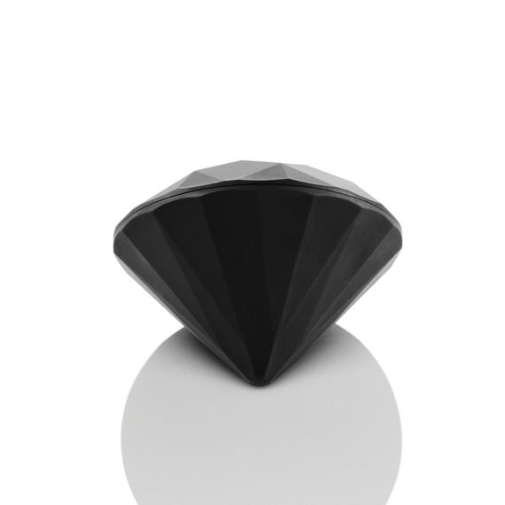 Вибромассажер бриллиант Bijoux Indiscrets - Twenty One Black, стильный аксессуар для дамской сумочки, Черный | Зображення 2