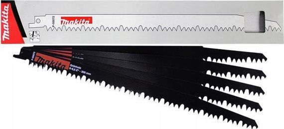 Набір полотен HSS 300 мм по дереву для шабельної пили Makita P-05072 (5 шт)