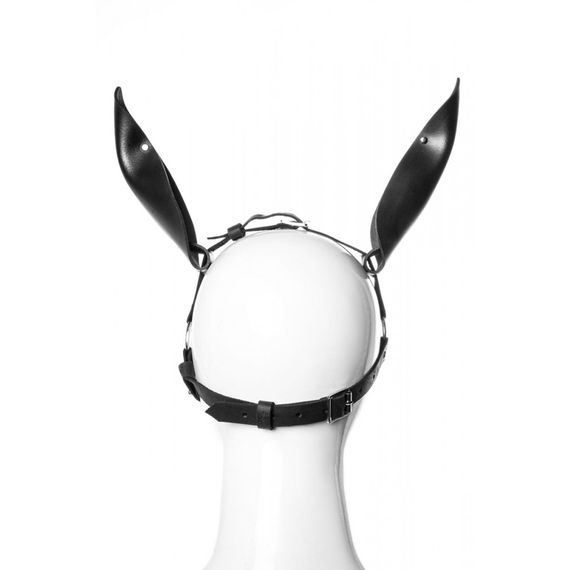 Маска Doberman зі шкіри, ручна робота, чорна | Зображення 5