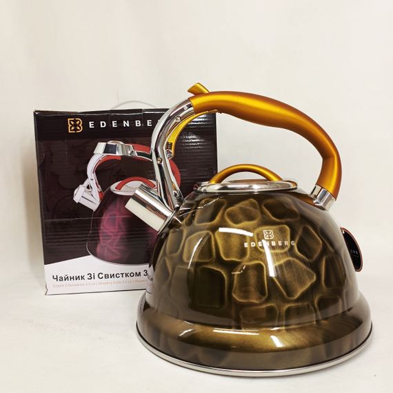 Сучасний чайник зі свистком Edenberg EB-1910 3л, Чайник для приготування чаю зі свистком YB-59 | Зображення 3