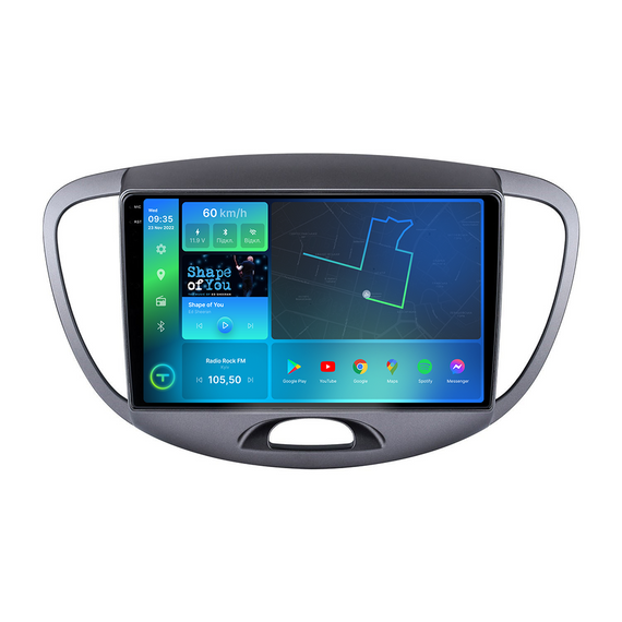 Штатна магнітола Torssen 2K Hyundai I10 2010-2013 FL9 4+64Gb 4G Carplay DSP | Зображення 1