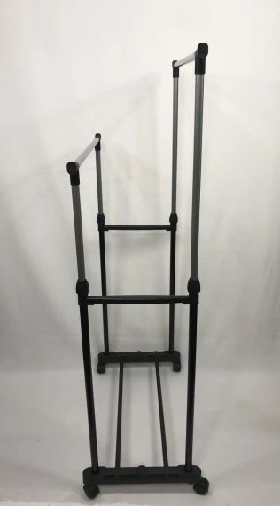 Стійка для одягу Double Pole Pro, Телескопічна подвійна вішалка   знижка | Зображення 5