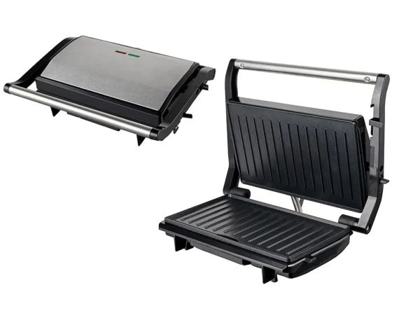 Притискний гриль з антипригарним покриттям BITEK BT-2685 2000W Електричний контактний гриль | Зображення 1