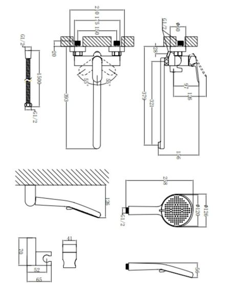 Змішувач для ванни Qtap Evia Chrome QTEVI260CRM47579 | Зображення 1