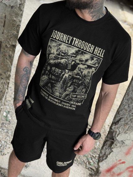 Хлопковий мілітарі костюм OBLIVION Top secret black ПП7752 | Зображення 3