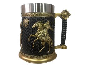 Чашка 3D Skull Mug Череп пивний кухоль Лицар на коні 3D Лицарю Хрестоносець (код: SKU-1380275959)