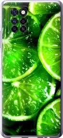 Чохол на Infinix Note 10 Pro Зелені часточки лимона "852u-2709-2448"