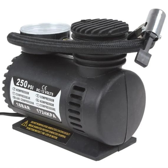 Автомобільний компресор 250 psi 10-12Amp 25 л + насадки | Зображення 3