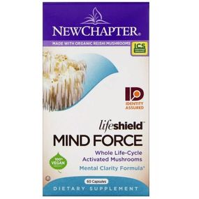 Комплекс для профілактики роботи головного мозку New Chapter LifeShield Mind Force 60 Caps NC0241