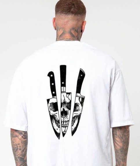 Футболка чоловіча з принтом повсякденна L Білий