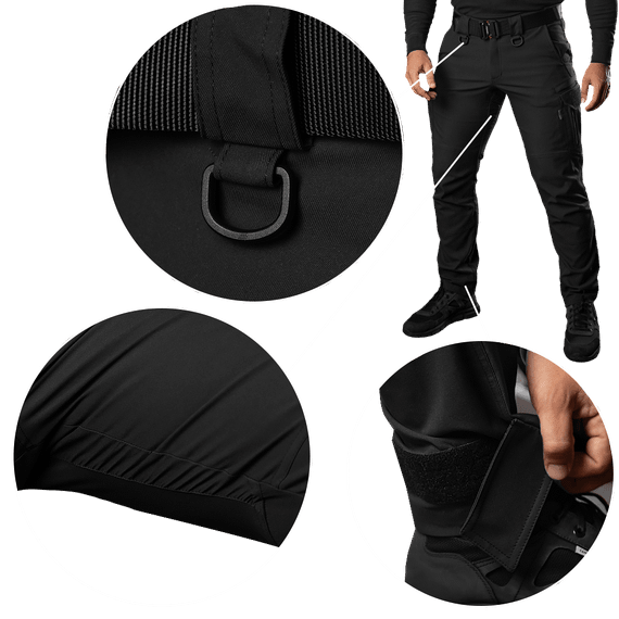 Штани Герць Police  Чорні (8294), XL | Зображення 4