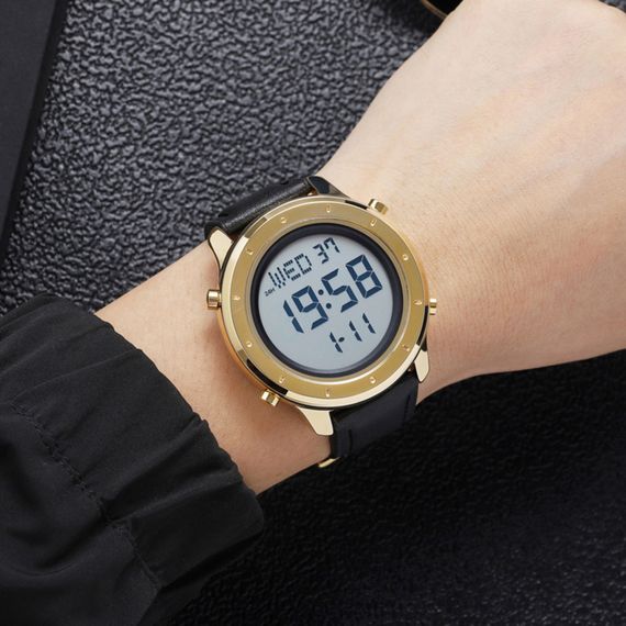 Годинник S2kmei 1864LGDWT Gold-White Leather | Зображення 2