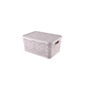 Кошик 1,25л mini з кришкою пудра Lace ELIF