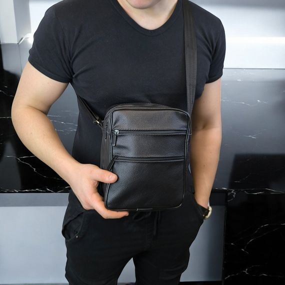 Месенджер оригінал, Сумка месенджер шкіряна, Чоловіча міська сумка крос-боді, Легка сумка-месенджер DA-90 | Зображення 7
