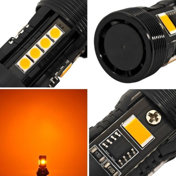 Комплект світлодіодних ламп StarLight LED SL-CB7 CANBUS PY21W BA15S AMBER 12V | Зображення 9