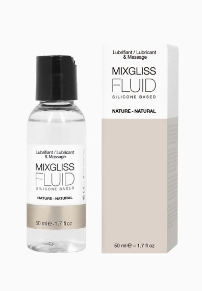 Лубрикант на силіконовій основі MixGliss FLUID NATURE (50 мл) без запаху Sex Aura