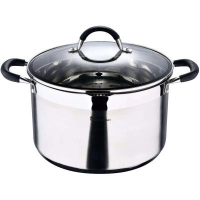 Кастрюля MasterPro Foodies collection висока з кришкою 4 л (BGMP-1505-BK)