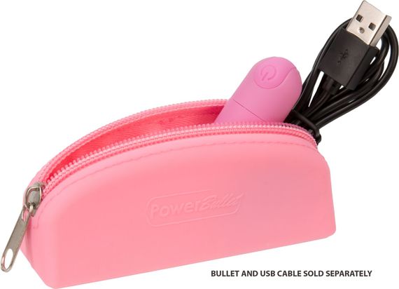 Сумка для зберігання секс-іграшок PowerBullet - Silicone Storage Zippered Bag Pink | Зображення 3