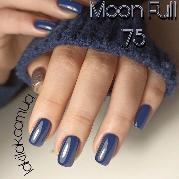 Гель-лак Moon Full №175 синій димчастий 8мл