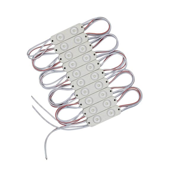 Світлодіодний модуль PROLUM Т1 SMD2835 2LED 12V 072W IP66 З лінзою Білий