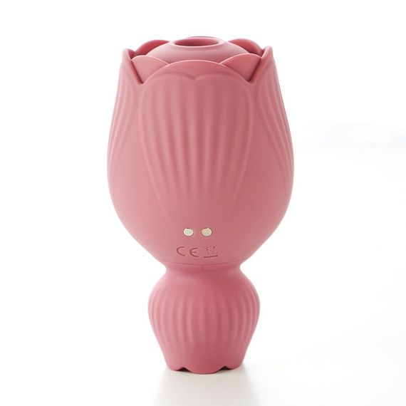 Вібратор для клітора-квітка двосторонній Sweet Em Velvet Lure, рожевий Sex Aura | Зображення 1