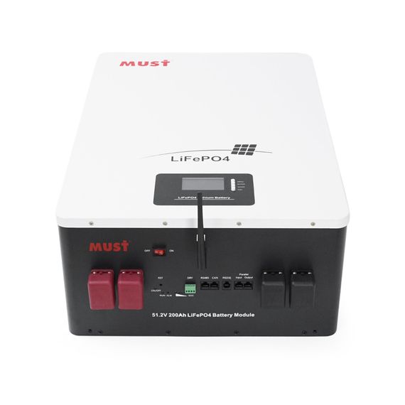 Акумуляторна батарея Must LiFePO4 LP16-48200 51.2V 200Ah, 10,24kWh, BMS100A@16S, CAN2.0/RS232/RS485, 6000 cycles, 625x442x250, | Зображення 1