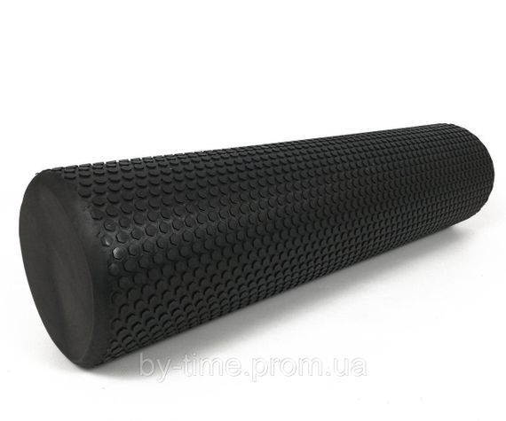 Масажний ролик EasyFit Foam Roller 60 см Чорний | Зображення 1