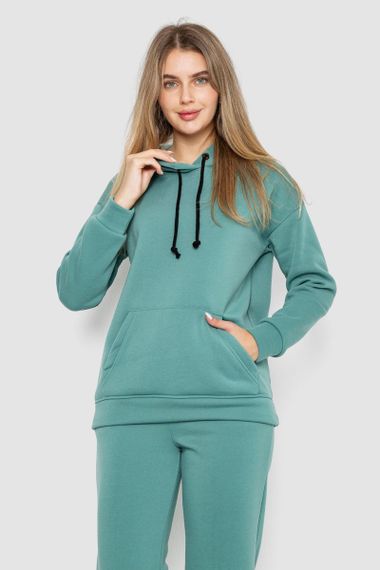Спорт костюм жіночий на флісі, колір оливковий, 241R1530 | Зображення 1