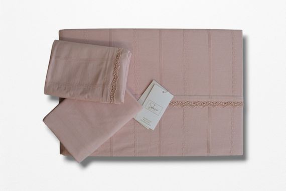 Постільна білизна Saheser Stonewashed Ranforce 200 х 220 см Jasmin Pudra | Зображення 2
