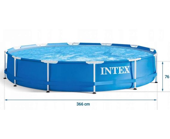 Каркасний басейн з фільтр-насосом (2006л/год),  366 x 76 см Metal Frame Pool, Intex 28212 | Зображення 2