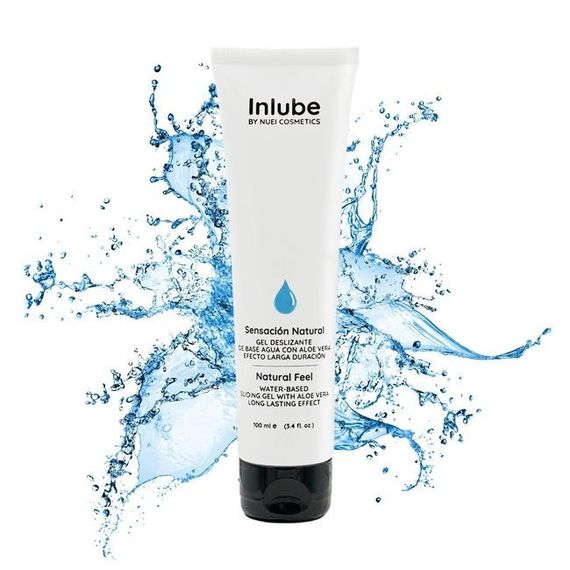 Лубрикант інтимна змазка гель Nuei INLUBE Natural Feel 100 мл — водна основа, природне ковзання, без запаху | Зображення 1
