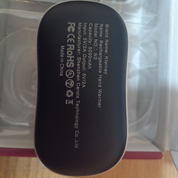Грелка для рук Power Bank Type-C 2 * 5000 mAh 5V/2A грелка Kternay N2 | Зображення 3