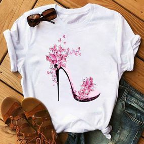 Футболка женская с принтом повседневная S Белая