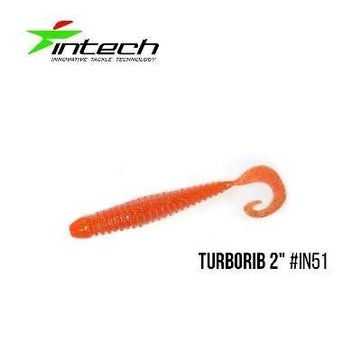 Силіконова приманка, Їстівний силікон Intech Інтеч Turborib 2"12 шт IN51