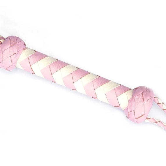 Флогер Liebe Seele White & Pink Leather Whip | Зображення 3
