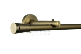 Zegar Карниз для штор однорядний Техно 20 Антик імпресійний, Конус 150см., Ручне, в асортименті