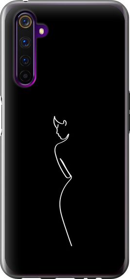 Чехол на Realme 6 Pro Силуэт1 "4590u-1893-17620"