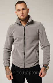 Женская флисовка теплая, Флисовка женская, Толстовка теплая женская, украинское суперкачество Мужской, Светло-Серая