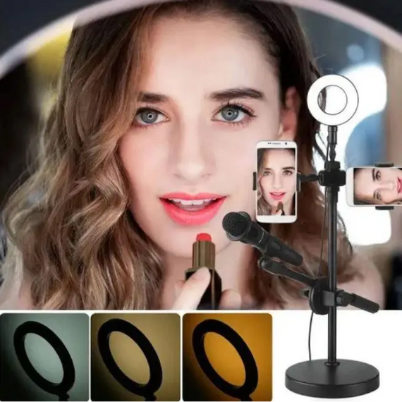 Блогер Кільцевий світильник ing LED Youtuber з подвійною підтримкою фото- та відео, стримів, блогів | Зображення 7
