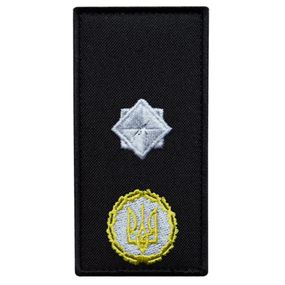 Шеврон IDEIA 87603 Україна 5*10  Габардин Чорний