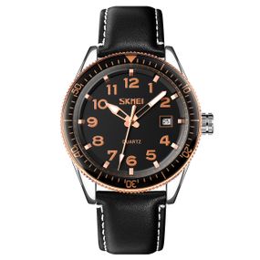 Годинник S2kmei 9232LRGBK Rose-Gold Black Leather SALE