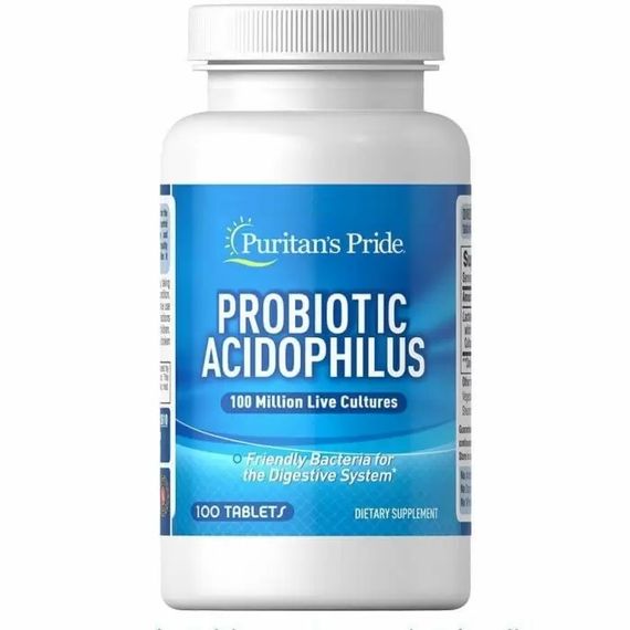 Пробіотик Puritan's Pride Probiotic Acidophilus Complex 100 Caps